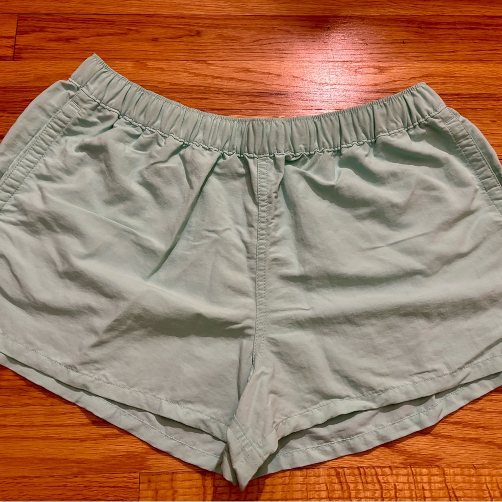 Patagonia Light Mint Elastic-Waist Athletic Shorts